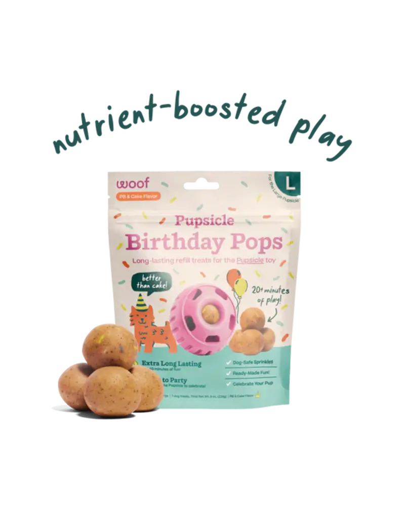 Woof Woof Pupsicle | Birthday Pops Peanut Butter & Cake Refill Extra Large (XL)