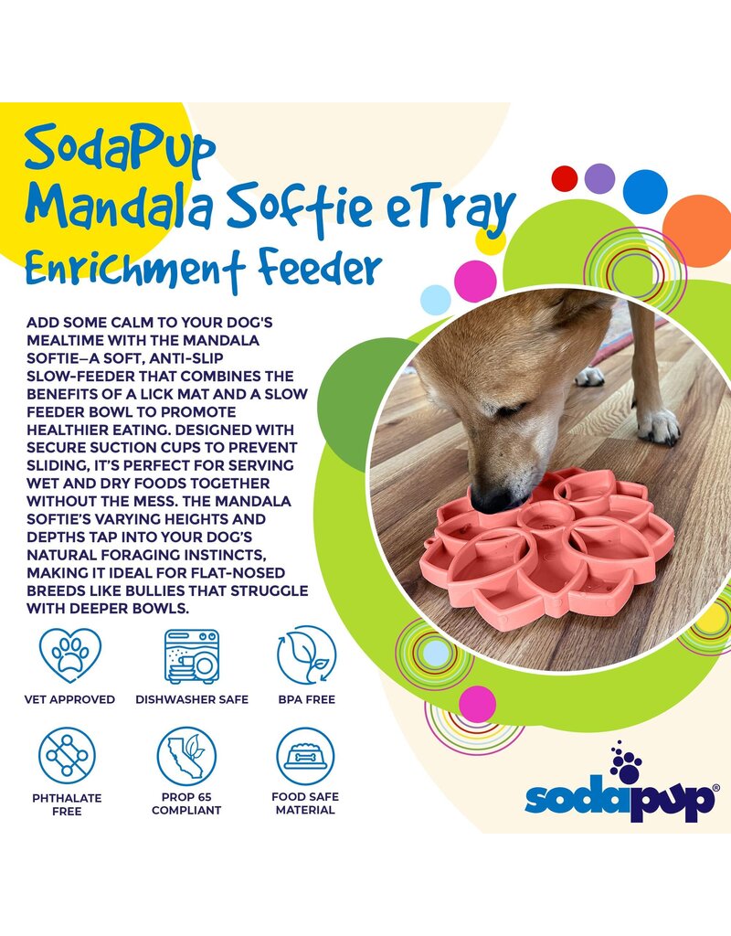 SodaPup SodaPup Enrichment Feeder | Softie Mandala Pastel Pink