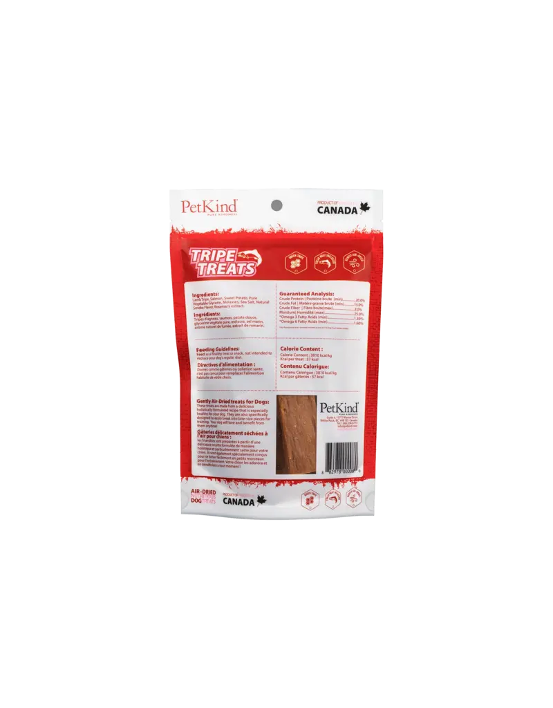 Petkind PetKind Dog Jerky Treats | Salmon & Lamb Tripe 6 oz