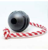 SodaPup SodaPup Enrichment Toys | Reward Ball w/ Rope Magnum Black