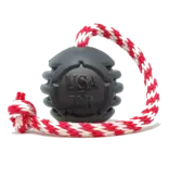 SodaPup SodaPup Enrichment Toys | Reward Ball w/ Rope Magnum Black