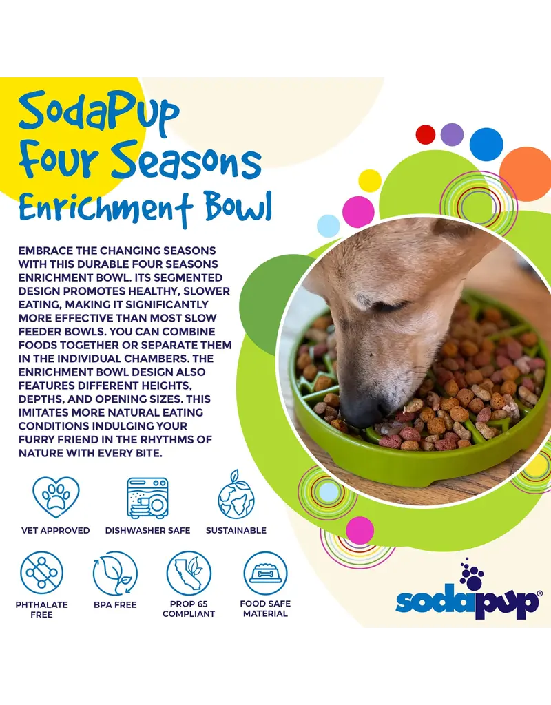 SodaPup SodaPup Enrichment Tray | Four Seasons Green