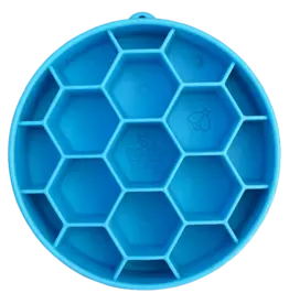 SodaPup SodaPup Enrichment Bowl | Honeycomb Blue