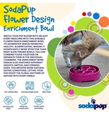 SodaPup SodaPup Enrichment Bowl | Flower Bowl Purple