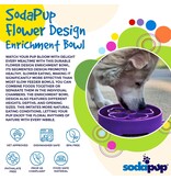 SodaPup SodaPup Enrichment Bowl | Flower Bowl Purple