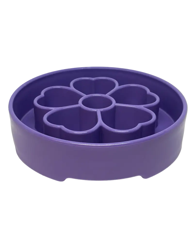 SodaPup SodaPup Enrichment Bowl | Flower Bowl Purple