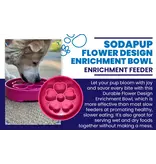 SodaPup SodaPup Enrichment Bowl | Flower Bowl Pink