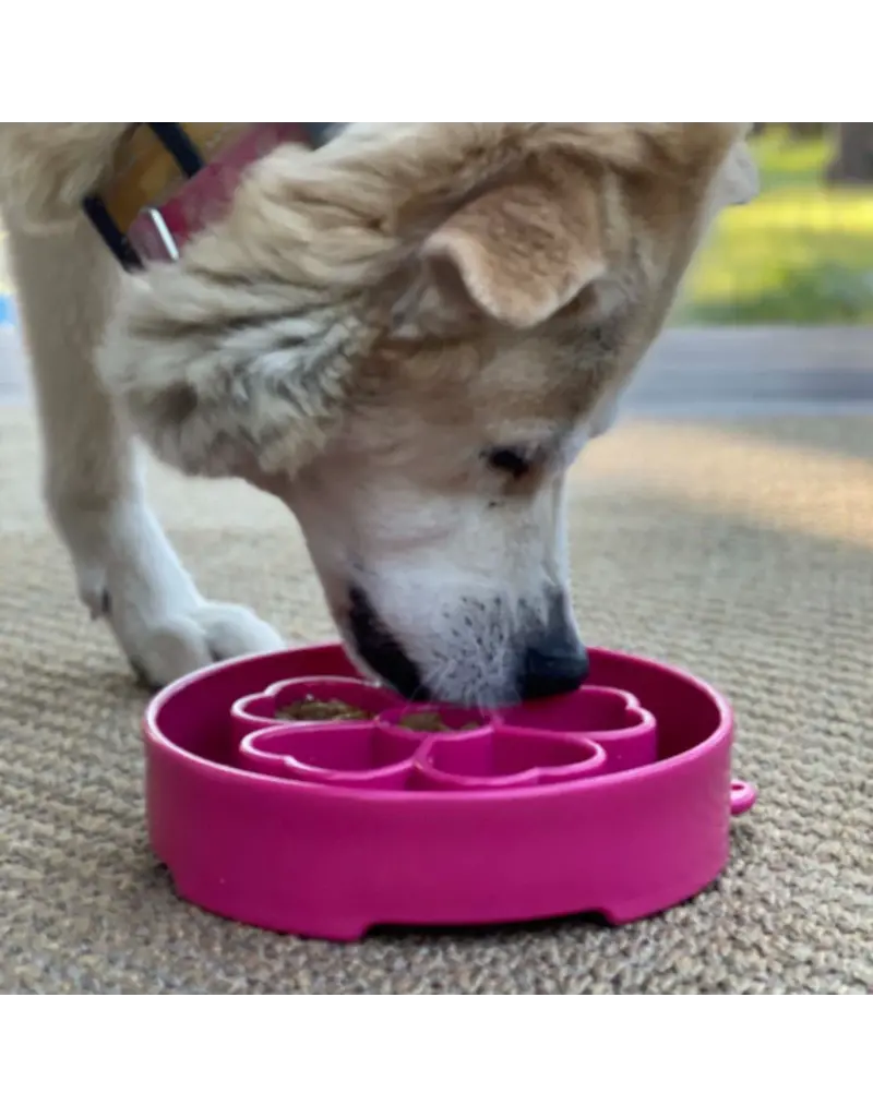 SodaPup SodaPup Enrichment Bowl | Flower Bowl Pink