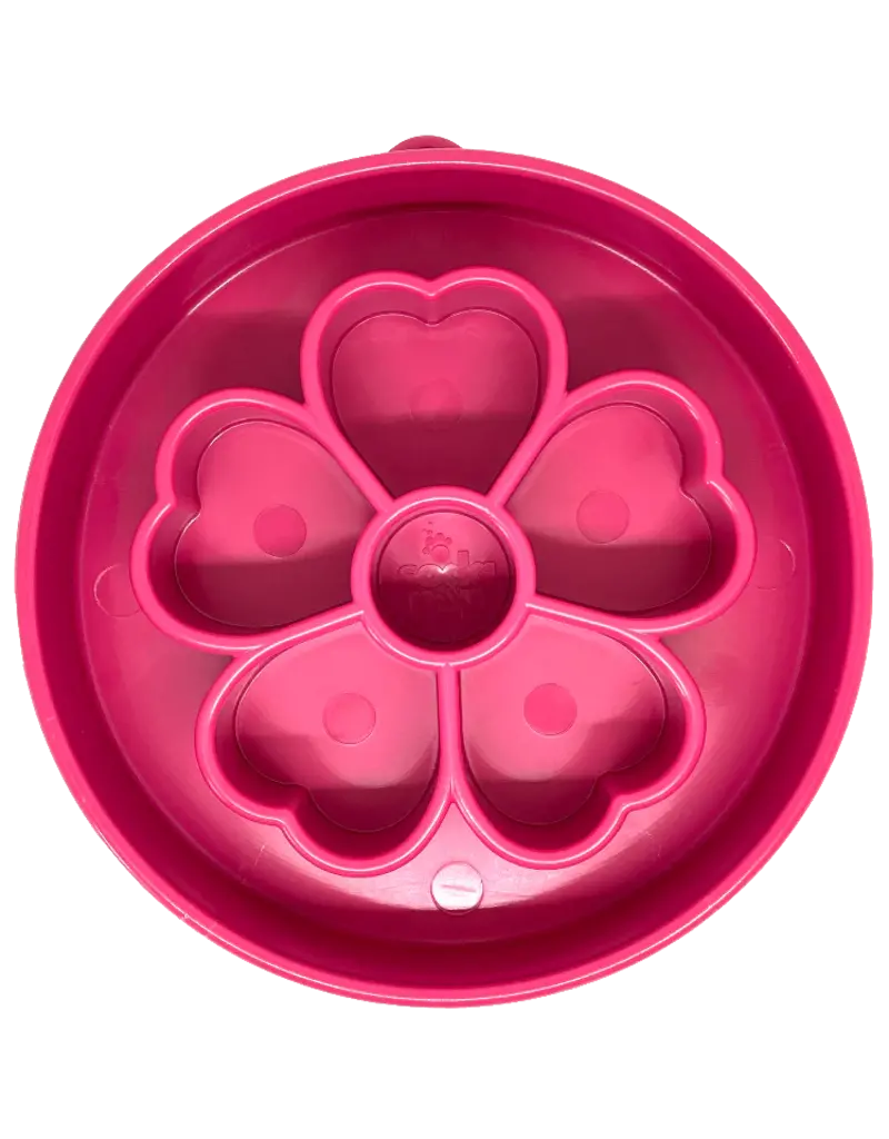 SodaPup SodaPup Enrichment Bowl | Flower Bowl Pink