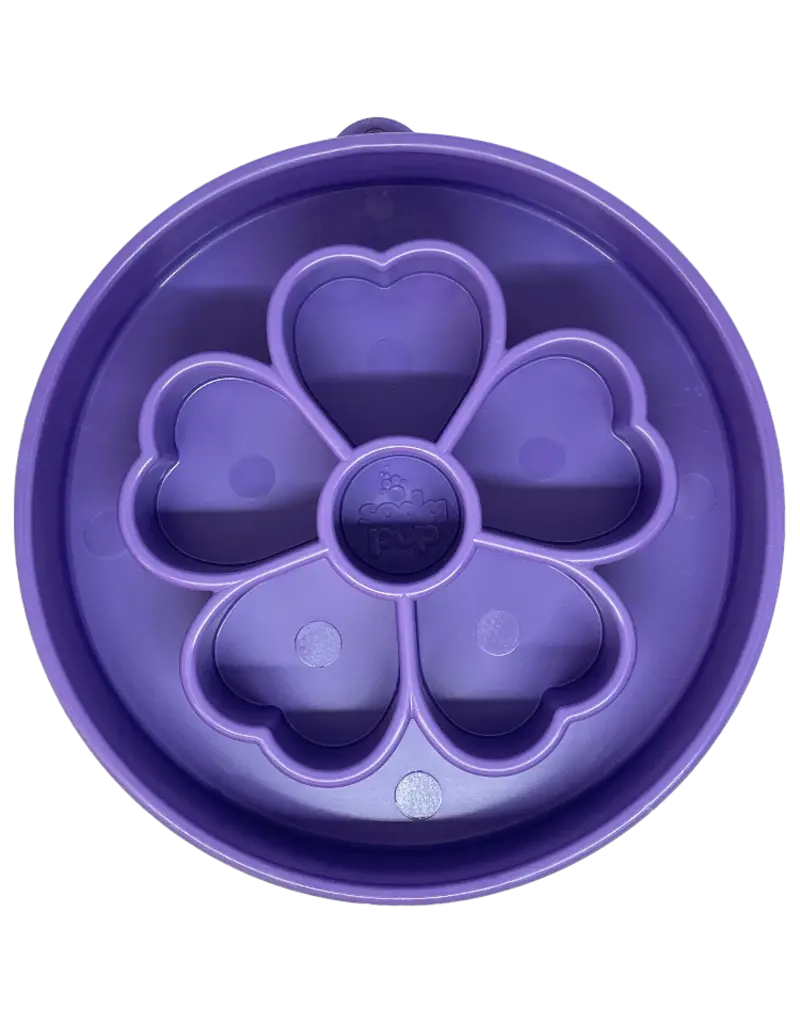 SodaPup SodaPup Enrichment Bowl | Flower Bowl Purple