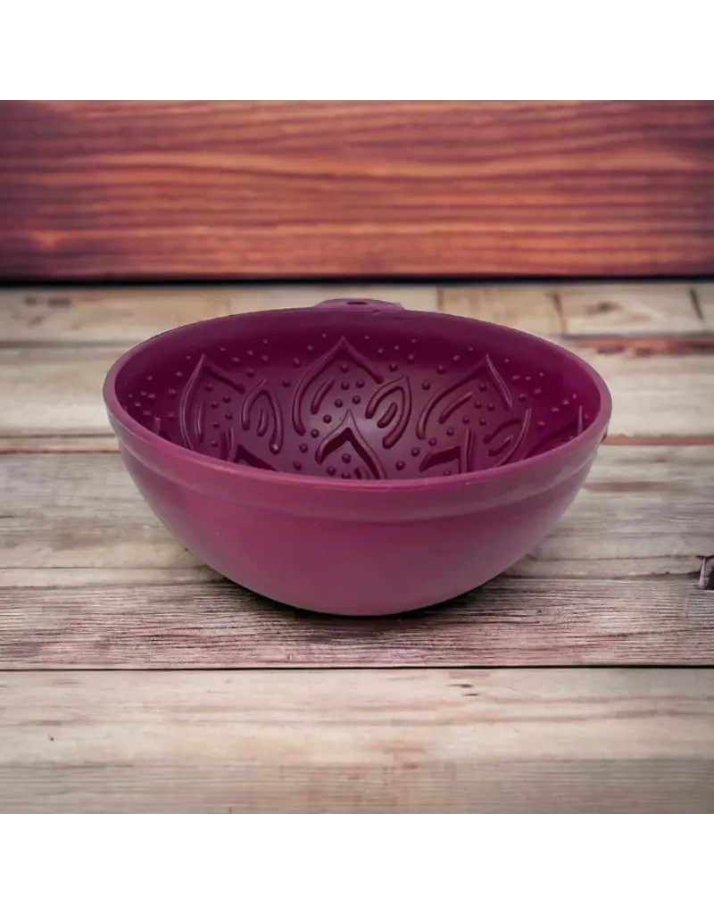 SodaPup SodaPup Enrichment Feeder | Garden of Eatin' Tipsy Bowl Plum