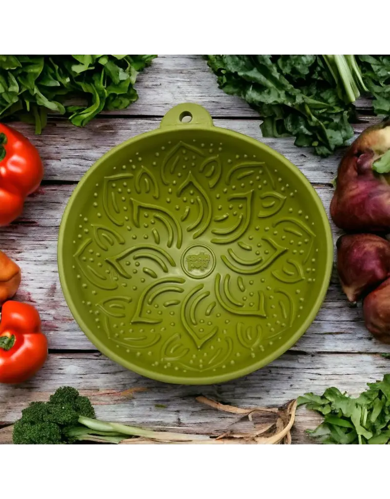 SodaPup SodaPup Enrichment Feeder | Garden of Eatin' Tipsy Bowl Green