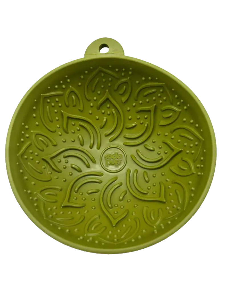 SodaPup SodaPup Enrichment Feeder | Garden of Eatin' Tipsy Bowl Green