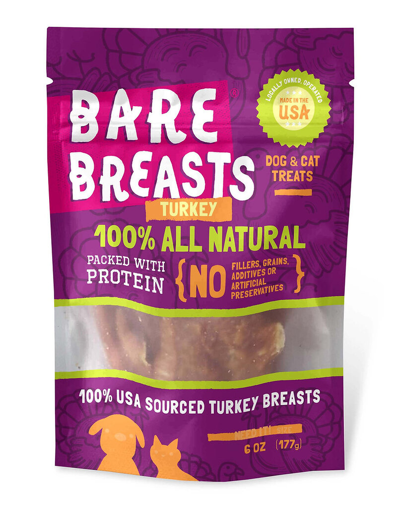Bare Bites Bare Bites Dog Treats | Bare Breasts Turkey 6 oz