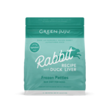 Green Juju Green Juju Frozen Dog Food | Rabbit with Duck Liver 8 oz Patties 6 lb CASE/6  (*Frozen Products for Local Delivery or In-Store Pickup Only. *)