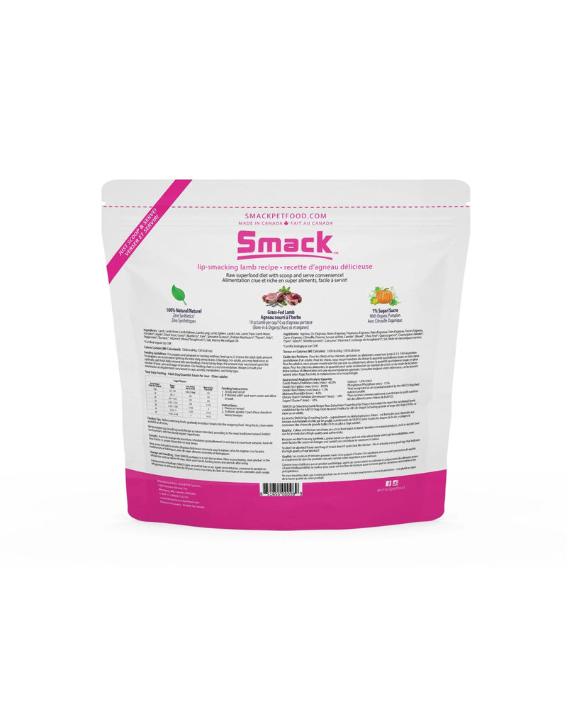 Smack Smack Pet Food Dehydrated for Dogs | Lip Smacking Lamb 3.3 lb