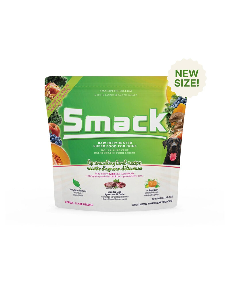 Smack Smack Pet Food Dehydrated for Dogs | Lip Smacking Lamb 3.3 lb