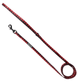 Little Kitty Co. Little Kitty Co. Cat Leash | 1/2" Plaid to the Bone Red 5 ft