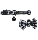 Little Kitty Co. Little Kitty Co. Collar & Bowtie | 1/2" Catstooth Small