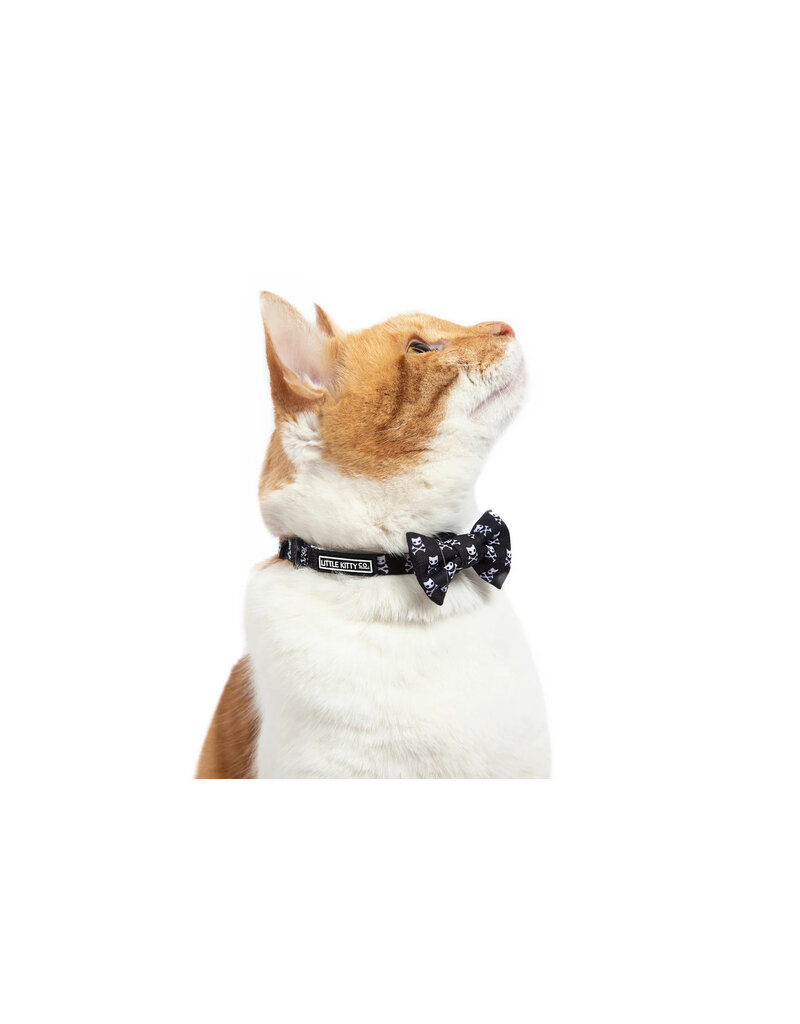 Little Kitty Co. Little Kitty Co. Collar & Bowtie | 1/2" Baddest of Them All Black Small