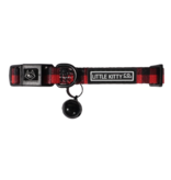 Little Kitty Co. Little Kitty Co. Collar & Bowtie | 1/2" Plaid to the Bone Red Small