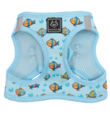 Little Kitty Co. Little Kitty Co. Cat Harness | Here Fishy Fishy Blue Extra Small (XS)