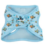 Little Kitty Co. Little Kitty Co. Cat Harness | Here Fishy Fishy Blue Small