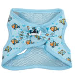 Little Kitty Co. Little Kitty Co. Cat Harness | Here Fishy Fishy Blue Medium