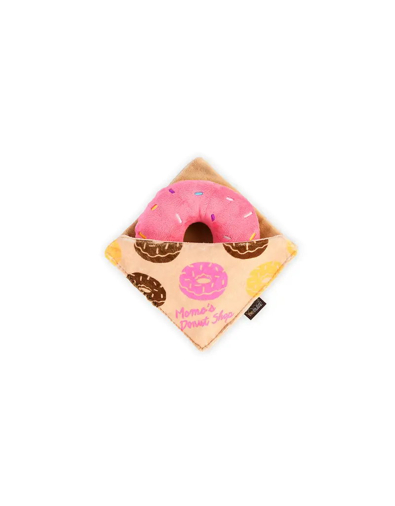 PLAY P.L.A.Y. Plush Dog Toys Cafe Collection | Doughboy Donut