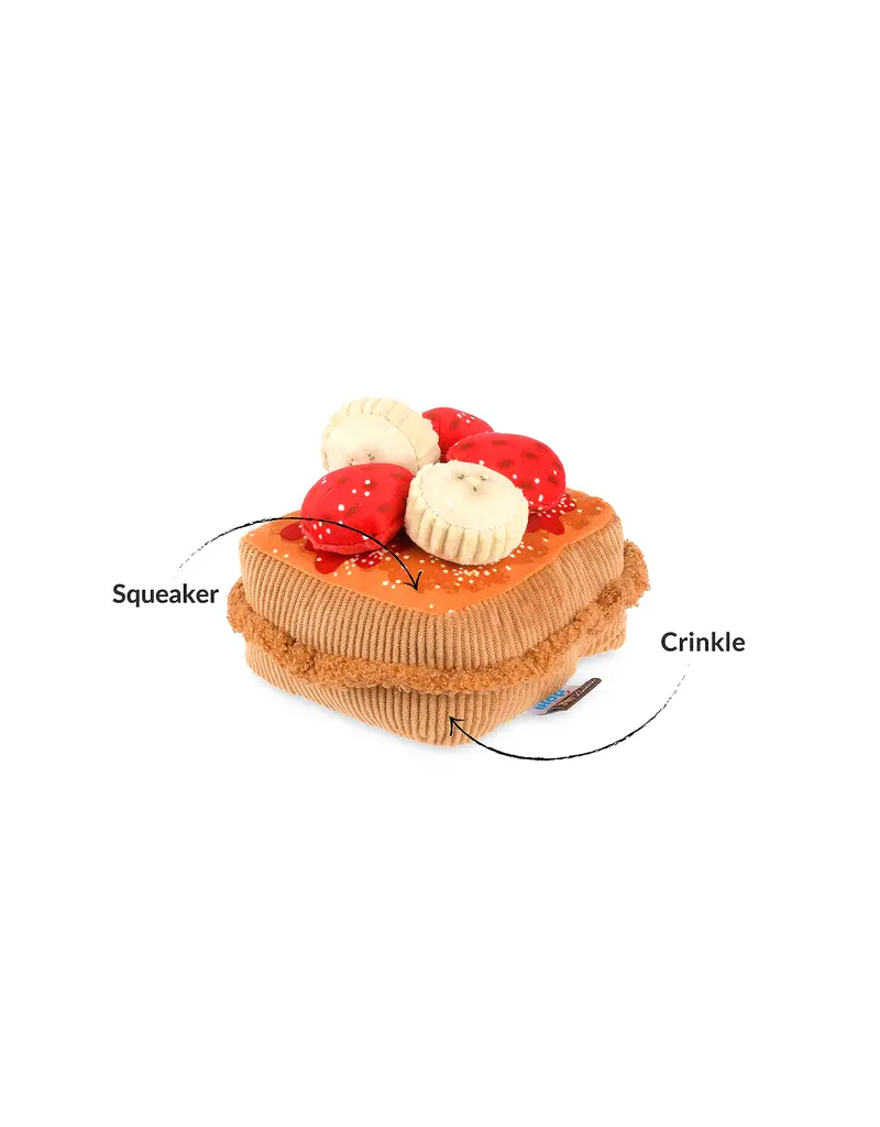 PLAY P.L.A.Y. Plush Dog Toys IHOP Collection | French Toast Small