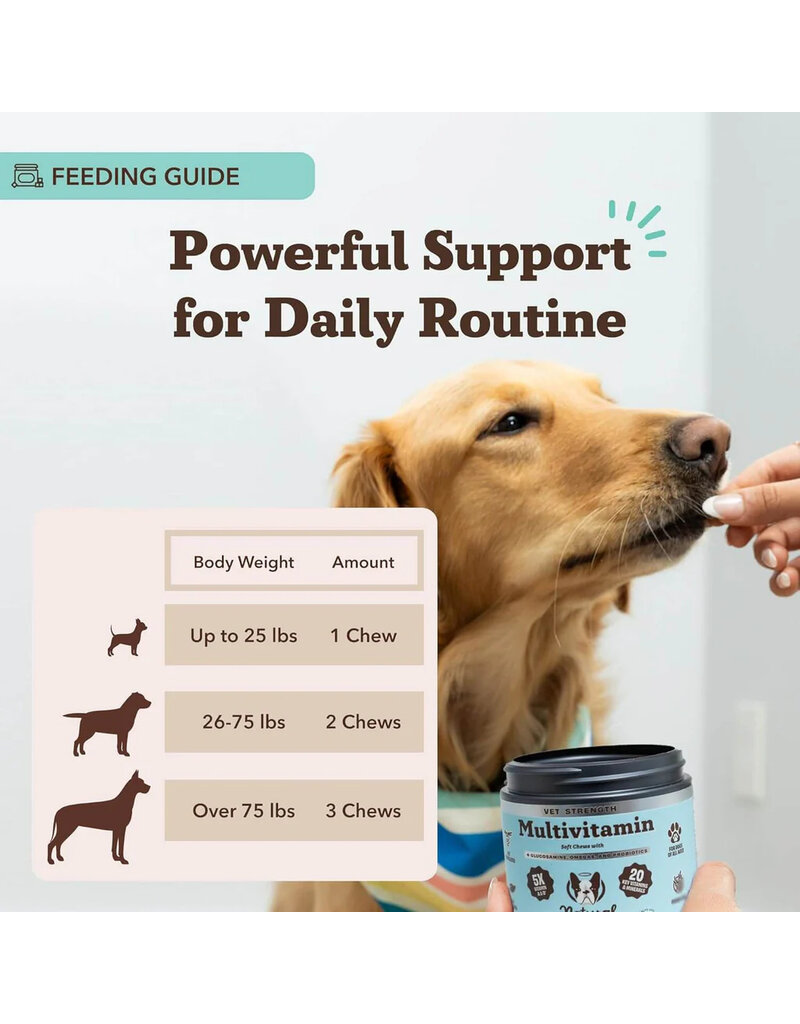 Natural Dog Company Natural Dog Company Supplements | Vet Strength Multivitamin Soft Chews 90 ct