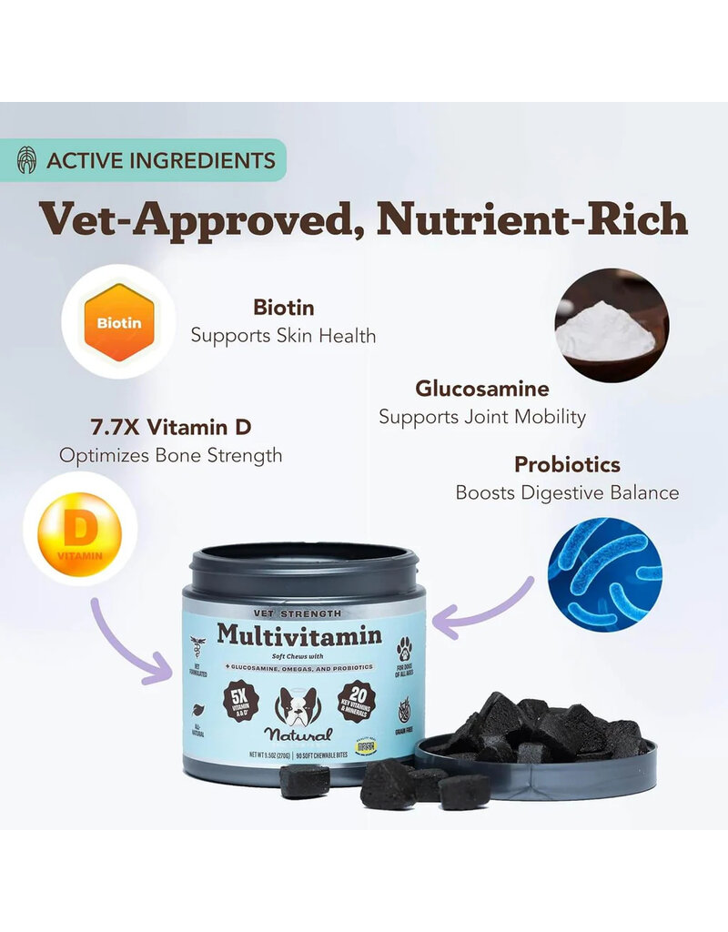 Natural Dog Company Natural Dog Company Supplements | Vet Strength Multivitamin Soft Chews 90 ct