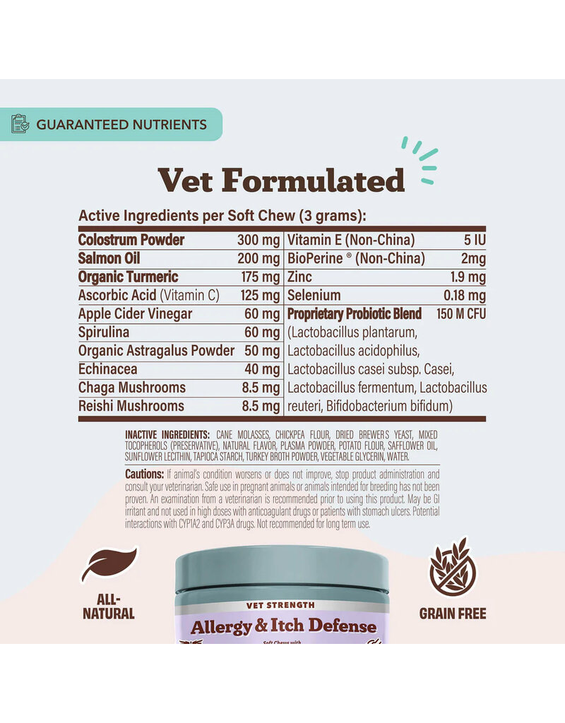 Natural Dog Company Natural Dog Company Supplements | Vet Strength Aller-Immune Soft Chews 90 ct