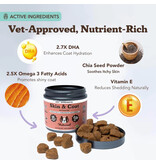 Natural Dog Company Natural Dog Company Supplements | Vet Strength Skin & Coat Soft Chews 90 ct