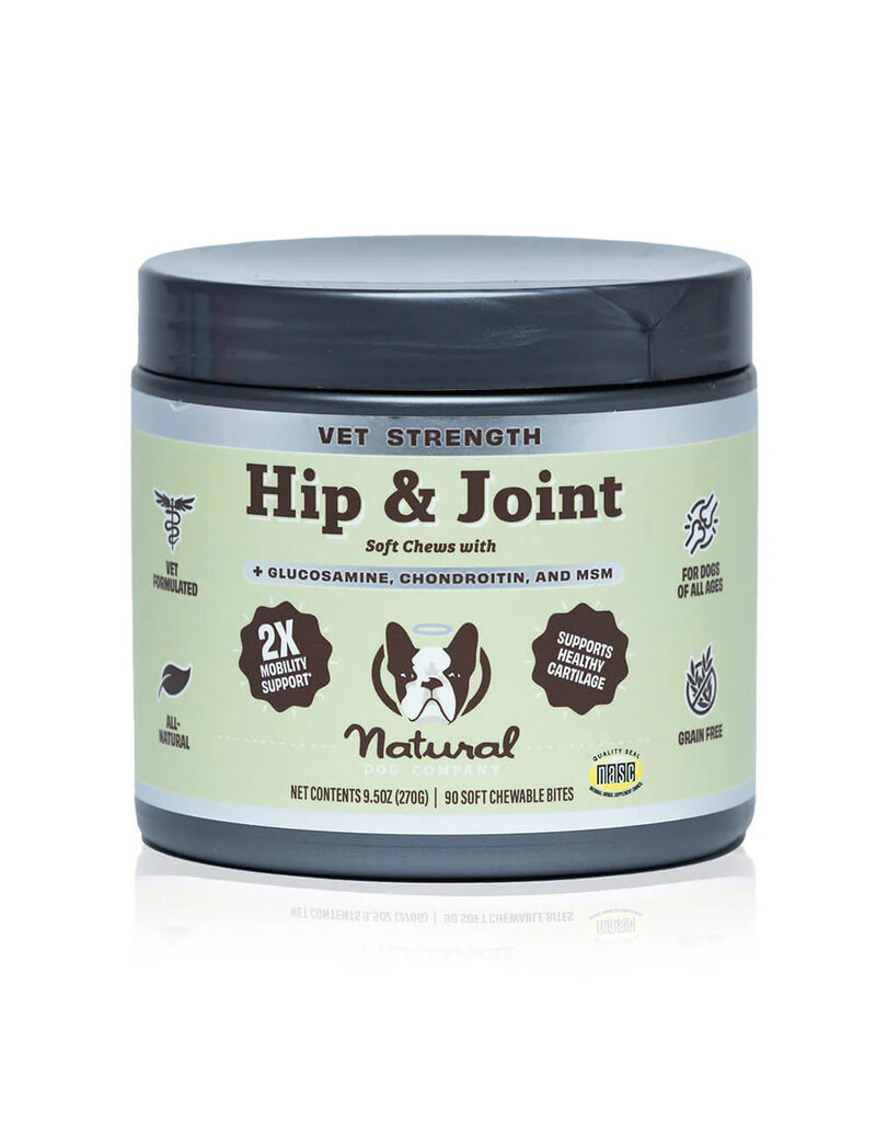 Natural Dog Company Natural Dog Company Supplements | Vet Strength Hip & Joint Soft Chews 90 ct