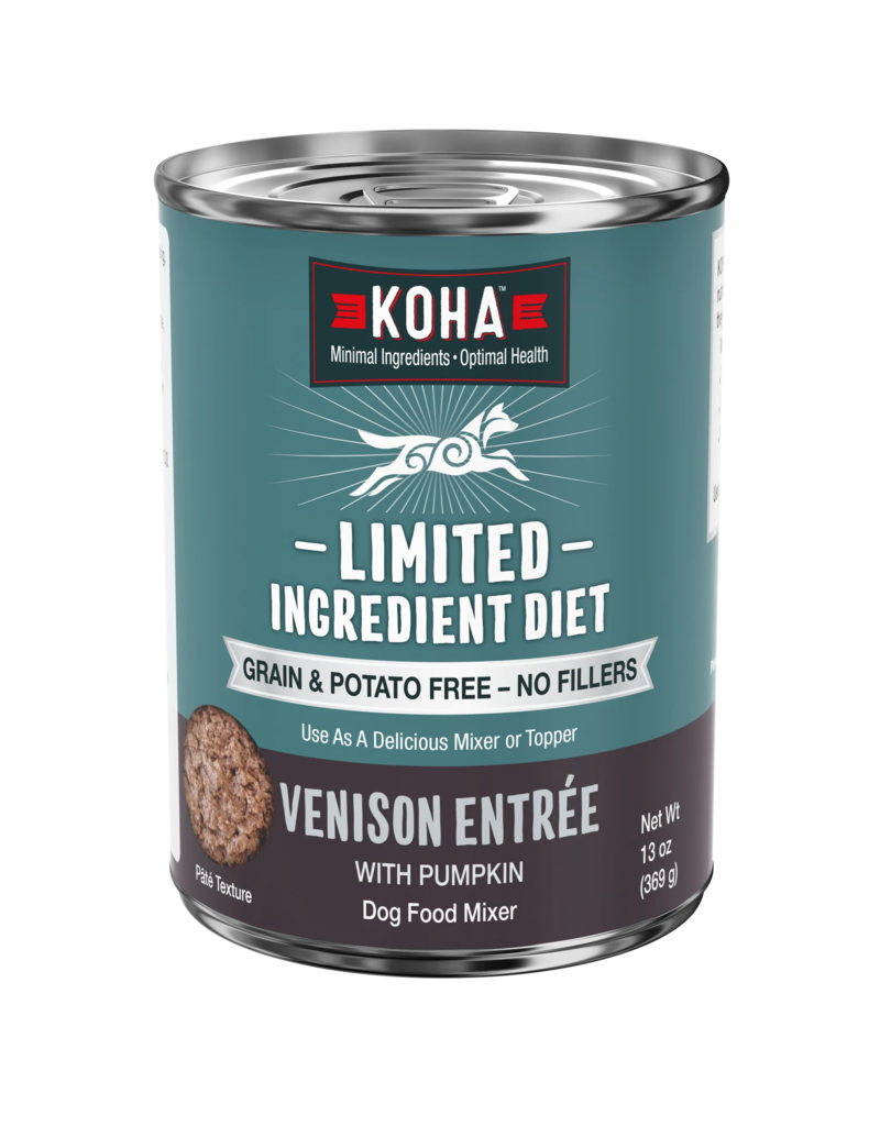 Koha Koha Canned Dog Food | Venison Recipe 13 oz CASE