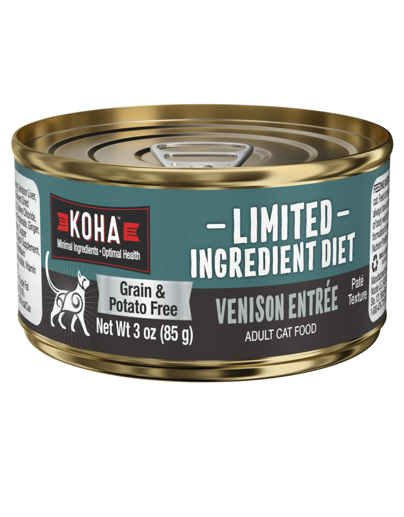 Koha Koha Canned Cat Food | Venison Pate 3 oz CASE