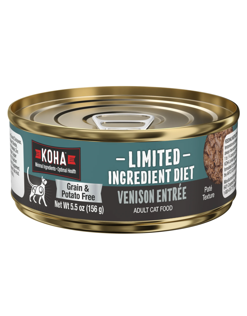 Koha Koha Canned Cat Food | Venison Pate 5.5 oz CASE