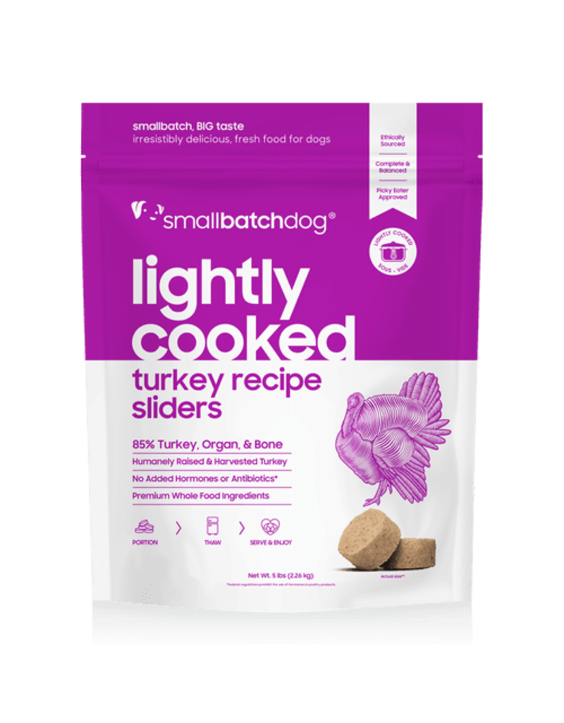 Smallbatch Pets Smallbatch Frozen Dog Food Lightly Cooked | CASE Turkey 5 lbs (*Frozen Products for Local Delivery or In-Store Pickup Only. *)