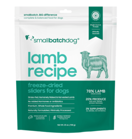 Smallbatch Pets Smallbatch Freeze Dried Dog Food Sliders | Lamb Recipe 25 oz
