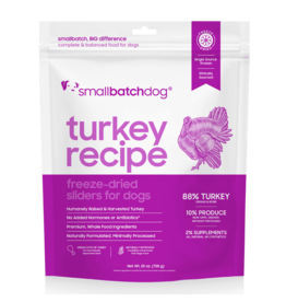 Smallbatch Pets Smallbatch Freeze Dried Dog Food Sliders | Turkey 25 oz