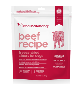 Smallbatch Pets Smallbatch Freeze Dried Dog Food Sliders | Beef 25 oz