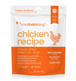 Smallbatch Pets Smallbatch Freeze Dried Dog Food Sliders | Chicken 25 oz