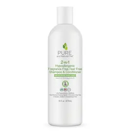 Pure and Natural Pet Pure and Natural Pet 2 in 1 Shampoo | Hypoallergenic Organic Oatmeal 16 oz