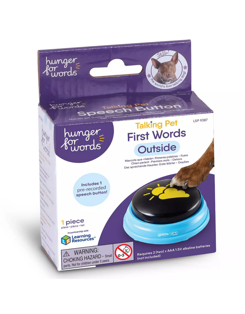 Hunger For Words Hunger For Words | Talking Pet Speech Button 1 Piece