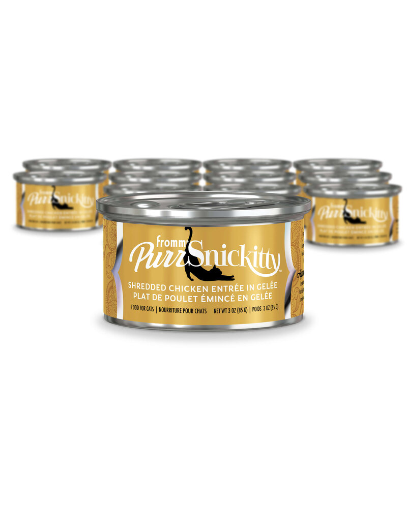 Fromm Fromm PurrSnickitty Canned Cat Food | Shredded Chicken in Gelee 3 oz CASE/12