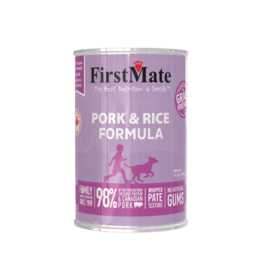 Firstmate FirstMate LID Canned Dog Food | Pork & Rice 12.2 oz CASE