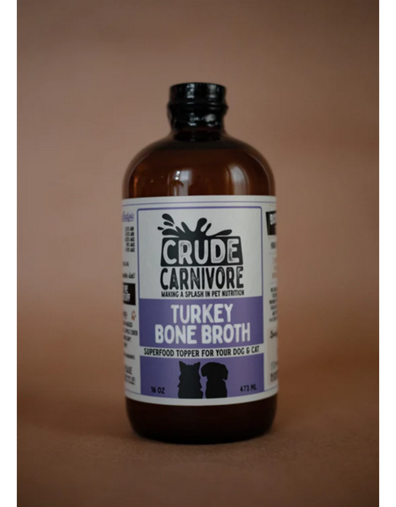 Crude Carnivore Crude Carnivore Bone Broth | Turkey 16 oz