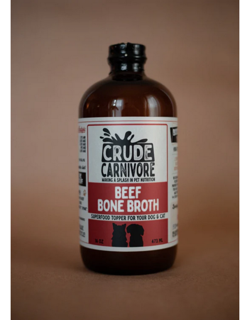 Crude Carnivore Crude Carnivore Bone Broth | Beef 16 oz