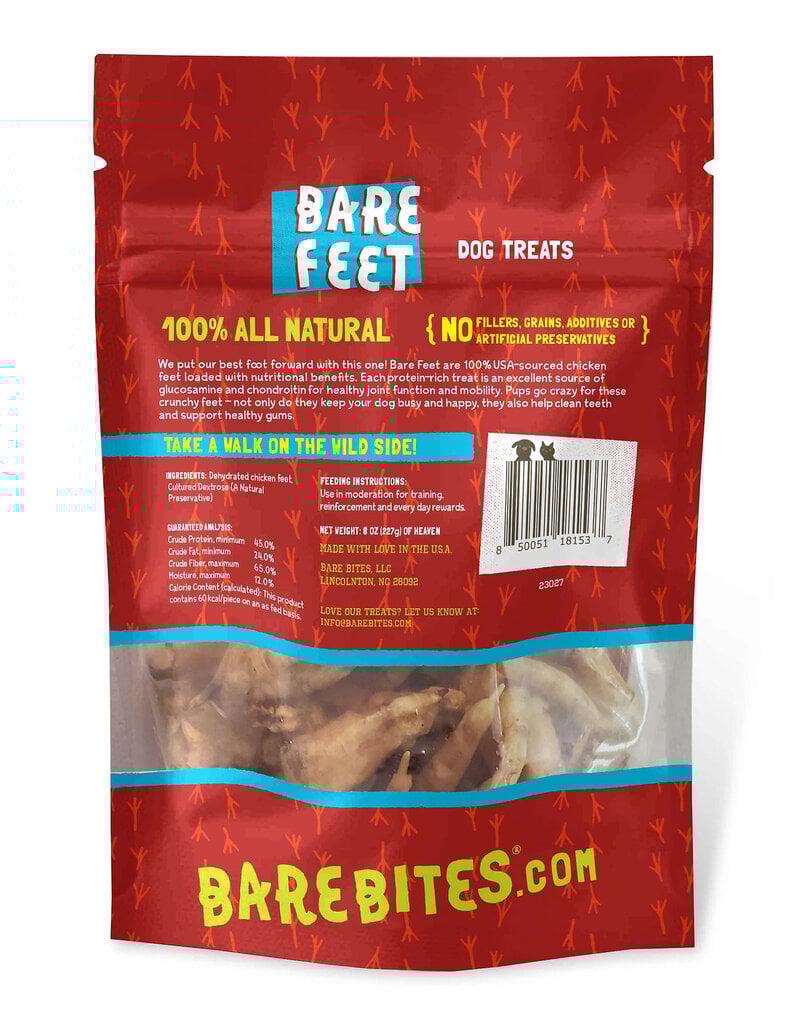 Bare Bites Bare Bites Dog Treats | Chicken Feet 5.5 oz